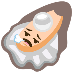 Oyster and Face exhaling