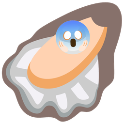 Oyster and Face screaming in fear