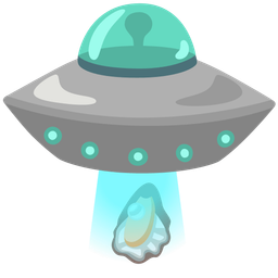 Oyster and Flying saucer