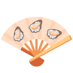 Oyster and Folding hand fan