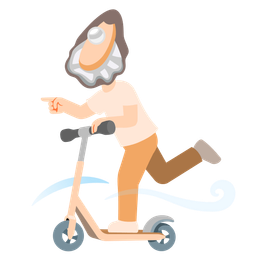 Oyster and Kick scooter