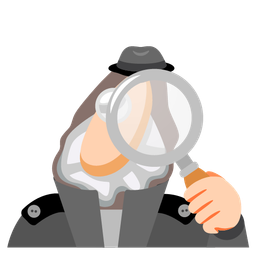 Oyster and Magnifying glass tilted right