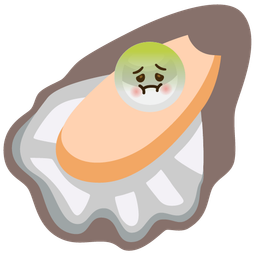 Oyster and Nauseated face