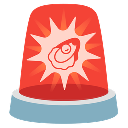 Oyster and Police car light