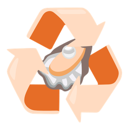 Oyster and Recycling symbol