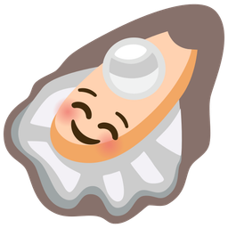 Oyster and Smiling face
