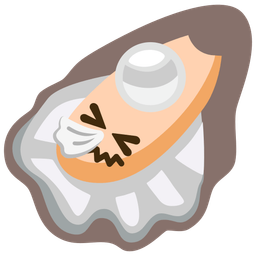 Oyster and Sneezing face