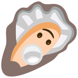 Oyster and Upside-down face