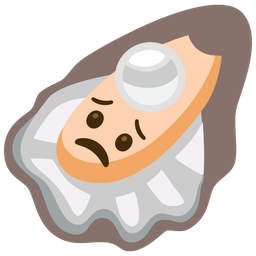 Oyster and Worried face