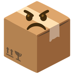package and angry face