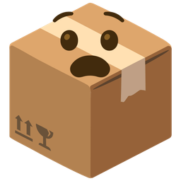 package and anguished face