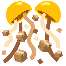 package and confetti ball