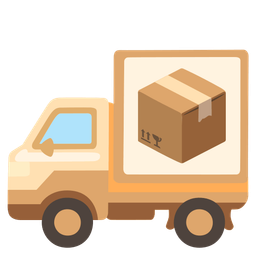 package and delivery truck