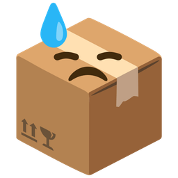 package and downcast face with sweat