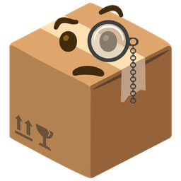 package and face with monocle