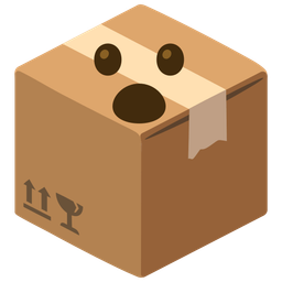 package and face with open mouth