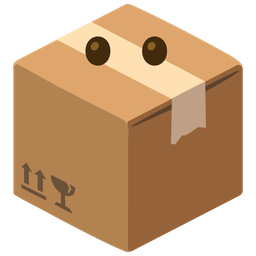 package and face without mouth