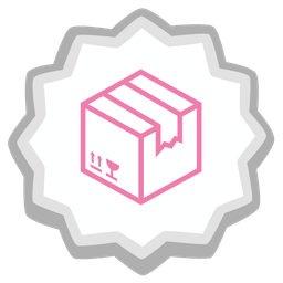 package and fish cake with swirl