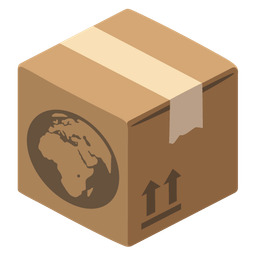 package and globe showing Europe-Africa