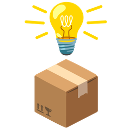 package and light bulb