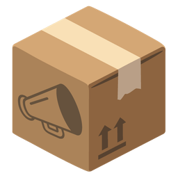 package and megaphone