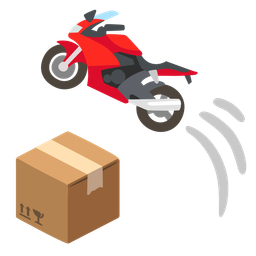 package and motorcycle