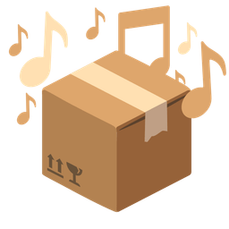 package and musical notes