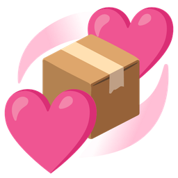 package and revolving hearts