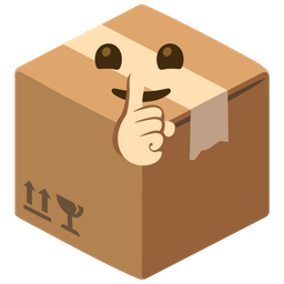 package and shushing face