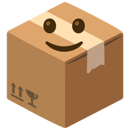 Package and Slightly smiling face