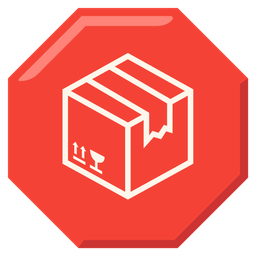 package and stop sign