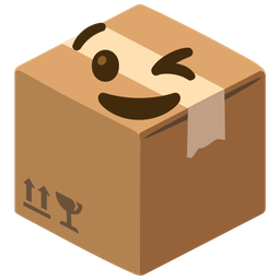 Package and Winking face