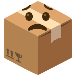 package and worried face