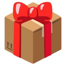 package and wrapped gift