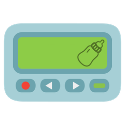 Pager and Baby bottle