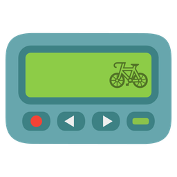 Pager and Bicycle