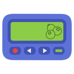 Pager and Blueberries