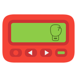 Pager and Boxing glove