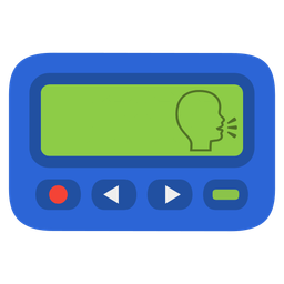 Pager and Bust in silhouette