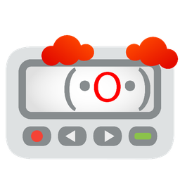 Pager and Clown face