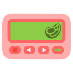 Pager and Cut of meat