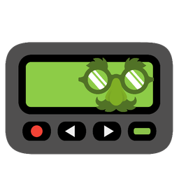 Pager and Disguised face