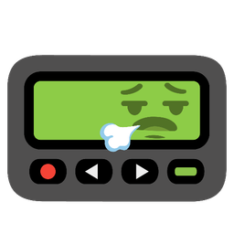 Pager and Face exhaling