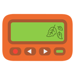 Pager and Fallen leaf