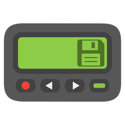 Pager and Floppy disk