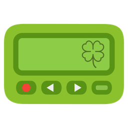 Pager and Four leaf clover