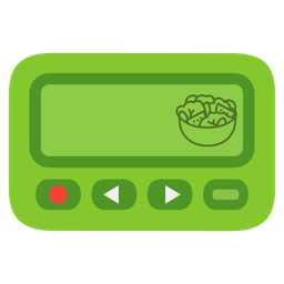 Pager and Green salad