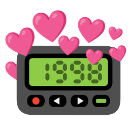 Pager and Heart with arrow