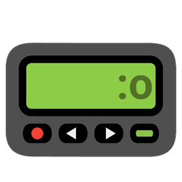 Pager and Hushed face