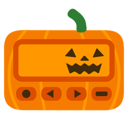 Pager and Jack-o-lantern